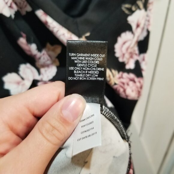 Torrid black pink floral dressy tank size 4x plus size career office work - Picture 4 of 5